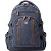 Troop London TRP0257 Troop London Classic Canvas Laptop Backpack - Large - Blue
