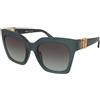 Dsquared2 D2 0207/S ZI9/IB | Occhiali da Sole Graduati o Non Graduati | Plastica | Cat Eye | Verde | Adrialenti