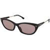 Dsquared2 D2 0209/G/S 3H2/U1 | Occhiali da Sole Graduati o Non Graduati | Prova Online | Plastica | Cat Eye | Nero | Adrialenti