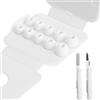 UOCAI 10 pezzi per Airpods Pro in silicone per AirPods Pro 3 (2025) con penna di pulizia - Set di inserti antiscivolo in XXS/XS/S/M/L - Tappi per le orecchie delicati sulla pelle con rete antipolvere e