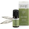 HP ITALIA Srl Purae Olio Essenziale Tea Tree Bio 100% Puro e Naturale, 10ml - Olio Essenziale Biologico per Aromaterapia e Cura della Pelle