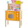 Trudi Cucina (16 pz) by Sevi | Giochi in legno eco per bambini. Cucina per bambine. Regalo di Natale creativo | 47x75x27cm | Giochi di imitazione | modello TUE57000