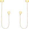 SOFIA MILANI - Orecchini da Donna in Argento 925 - Placcati in Oro - Orecchino Pendente a Cerchio - E1535