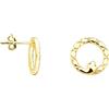SOFIA MILANI - Orecchini da Donna in Argento 925 - Placcati in Oro - Orecchino a Perno a Serpente Cerchio - E1218