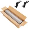 AzulLanse Griglia Auto Griglia Paraurti,Foglio di rete per griglia auto 100 * 33 cm, Universale Griglia Per Auto Ventilazione di alluminio, griglie da 3 x 6 mm + 2 ganci per seggiolino (argento)