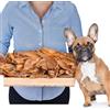 Lovely DOG Mezza orecchie di maiale per cani, 50 pezzi (1 kg), spuntini da masticare naturali di maiale, senza cereali e essiccati all'aria, a lunga durata, snack sano per tutte le razze di cani