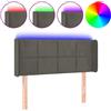 vidaXL Testiera LED grigio scuro 83x16x78/88 cm Velluto