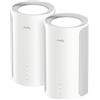 Cudy M11000, Bianco, Interno, Router di rete, Stato, Sistema, 260 m², Tre bande (2,4 GHz / 5 GHz / 6 GHz)
