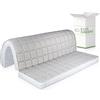 EVERGREENWEB MATERASSI & BEDS EVERGREENWEB - Materasso Matrimoniale Memory 160x190 H 10 cm Pieghevole su Seduta per Divano Letto, Prontoletto,Ortopedico, Rivestimento Anallergico con Laccetti di Fissaggio, Bed Sofa Memory