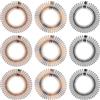 Sibba 9 pezzi circolari stretch cerchio, pettine elastico in plastica flessibile per capelli per donne e ragazze