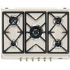 Smeg SRV876AVOGH2 Piano Cottura a Gas Da incasso 5 Fornello 70 Cm Avena