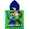 Minecraft - Poncho Mare bambini, Asciugamano, Asciugatura Rapida, Ultra Morbido, 50x100cm