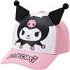 Hello Kitty Kuromi Hello Kitty - Cappello visiera 3D per bambini