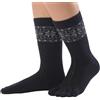 Knitido Naturals Merino e Cachemere | Calze calde in lana con dita separate, Misura:39-42, Colore:beige/blau (107)