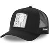 Capslab Cappello Trucker di Rick e Morty | Patch Frontale, Taglia Unica per Adulti, Chiusura a Pressione, Visiera Curva, Traspirante, Maglia e Frontale Nere | Cappello Uomo e Donna Stile Camionista