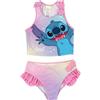 United Labels Disney Lilo & Stitch tankini bambina con volant, viola rosa, costume da bagno in due pezzi, costume da bagno per bambini, Colore: rosa., 122 cm-128 cm