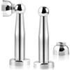 ONNIJUN Fermaporta magnetico, 2 pezzi, lunghezza 150 mm, in acciaio inossidabile, resistente supporto magnetico per porta da pavimento, supporto magnetico a chiusura morbida per mantenere la porta aperta