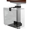 Mihawk Supporto regolabile per computer da scrivania Design senza fori Supporto per CPU per scrivanie regolabili in altezza Compatibile con gambe da 50×80 mm (nero)