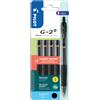 Pilot Set2Go 4 penne roller gel a scatto G-2+ nero 001463