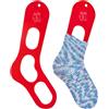 BENECREAT 2 pz Bloccanti per Calzini In Acrilico, Righello per Calzini Rossi e Blocchi per Calze per Principianti, Tenditori per Calzini per La Lavorazione Artigianale di Calzini, 3mm di Spessore
