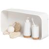 Sealskin Brix Cubo da Parete, Grande, Metallo, Bianco, 50 x 24 x 12 cm