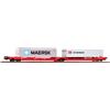 PIKO EXPERT 24619 DB AG carro intermodale T3000 caricato 2 container