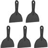 QUARKZMAN 5pcs Spatola Stucco Raschietto Larghezza 6 Spatola Stucco Plastica Flessibile Strumento Raschietto Vernice Per Nastro Cartongesso Stuccatura Pittura Graffiatura Parete Nero