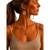 Generic ✿ MOSS GREEN CHAIN COLLANA LIFEGUARD WOOD DISC ✿ colletto verde, vegan, unisex