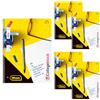 Idena 90367 - Blocco da 5 pezzi A4 college con 80 fogli a quadretti e doppio margine, blocco con rilegatura a spirale, carta da 70g/m² 4 fori e perforata