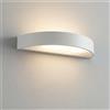 Applique da Parete Curva 2xE14 in Gesso Pitturabile