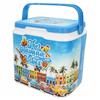 AKTIVE Borsa frigo rigida 24L, Design Summer Trends, Plastica resistente, Isolamento in poliuretano superiore, Mantiene il fresco fino a 15h, Coperchio con chiusura sicura, Leggera e compatta (62395)