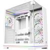 NoBrand XYZ TESSERACT A-RGB, Torre, PC, Bianco, ATX, ITX, Micro ATX, Metallo, Vetro temperato, 16,5 cm
