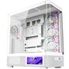 XYZ QUANTUM PRO, Midi Tower, PC, Bianco, ATX, Micro ATX, Mini-ITX, Metallo, Vetro temperato, 18 cm