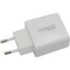 Technaxx Caricatore USB-C 20W con Power Delivery, Fast Charge per Smartphone e Tablet, Adattatore da Viaggio Compatto, Protezione Multipla Integrata, Affidabile ed Efficiente - TX-196