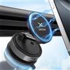 UKEXE Supporto da auto magnetico con ventosa per telefono cellulare Magsafe, Supporto telefono auto a ventosa ultra regolabile 360° per iPhone 17 Pro Max 16 15 14 13 12 Air Plus (Nero)
