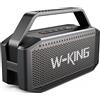 W-KING Cassa Bluetooth Portatile Potente Grande, 80W PEAK IPX6 Altoparlante Bluetooth Speaker Impermeabile Senza Fili con 2 Driver Full-Range/Bassi Ricchi, 2 Accoppiamenti/30H/U-Disk/Scheda TF/AUX/EQ
