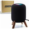 Counlisha Real Wood Stand for homepod 2nd gen 2023, Tripod Accessories Protect Speaker Sound Better, Secure Stable Wooden Mount Holder for Home pod 2nd gen (noce)