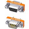TECHZOCO DB9 Null Modem Adattatore Femmina a Maschio, Accoppiatore Serie con Pin-out Incrociato per Commutatore di Genere