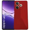 KEJI Cover in TPU, Morbido Custodia Cover Slim Anti Scivolo Custodia Protezione Posteriore Antiurto per OPPO A5 Pro 4G/5G (ROSSO)
