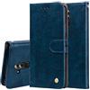 senza marchio Custodia Compatibile con HUAWEI MATE 20 LITE (6.3) SNE-LX1 SNE-L21 SNE-AL00 COVER CASE STAND flip LIBRO GEL SILICONE protezione magnetica TPU protezione ECO PELLE PORTAFOGLIO vano porta card (Blu)