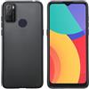 Generico Compatibile con TCL 20E / 20Y 6125F 6125D 6125H 6156D 6125A Copertura Custodia Cover Protezione Gel Silicone TPU Morbida Matte Ultra Soft Slim Case (Nero)