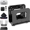 sciuU Supporto a Parete Universale Regolabile per Router WiFi, TV Box e Mini PC - Supporto VESA per Media Player, Modem, Mac Mini - Mensola Salvaspazio per Dispositivi fino a 6,5 cm di Spessore