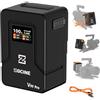 ZTIANFOTO ZGCINE ZG-V99Pro V-Mount Batteria 14,8 V 99,9 Wh 6400 mAh PD USB-C 100 W ricarica rapida con porte USB D-Tap BP per fotocamere, videocamere, luci a LED, monitor, nero
