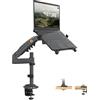 NB North Bayou Supporto Laptop & Supporto per Monitor, per Notebook da 13-17'' e Monitor da 17-32 Pollici, Carico Massimo 9 kg VESA 75/100 mm H100-FP