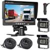 xinyida 4pin veicolo inversione retrovisore telecamera sistema, 17,8 cm TFT LCD monitor con parasole staffa +2x 18LEDs Impermeabile Visione Notturna Telecamera per retromarcia per camper/Bus/rimorchio/camion