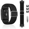 SeNool Cinturino per Huawei Watch Fit/Fit New/Fit Elegant/Fit SE, [Nylon Intrecciato Ricambio Bracciale], Band Compatibile con Huawei Watch Fit/Fit New/Fit Elegant/Fit Special Edition - Nero