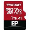 Patriot Memory Scheda di memoria della serie Patriot EP da 1TB Micro SDXC V30 A1 UHS-I U3 4K UHD - con adattatore SD - PEF1TBEP31MCX