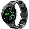 HinZann Cinturino per Google Pixel Watch 5/4/3 45mm - Nero | Acciaio Inossidabile, Metallo Cinturini di Ricambio per Uomo Donna, Regolabile, Smartwatch Bracciale
