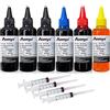 DLMELHOR Kit di ricarica di inchiostro per stampanti a getto d'inchiostro HP 61 60 62 63 564 920 901 902 932 933 934 940 950 951 952 94 95 96 cartucce per stampante a getto d'inchiostro CISS CIS System, set di