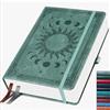 HwxBen Notizbuch A5 Dotted - 256 pagine, carta resistente all'inchiostro da 140 gsm, copertina rigida in PU - Bullet Journal a puntini per scuola, ufficio e quotidianità - Diario per donne e uomini (14,5 x